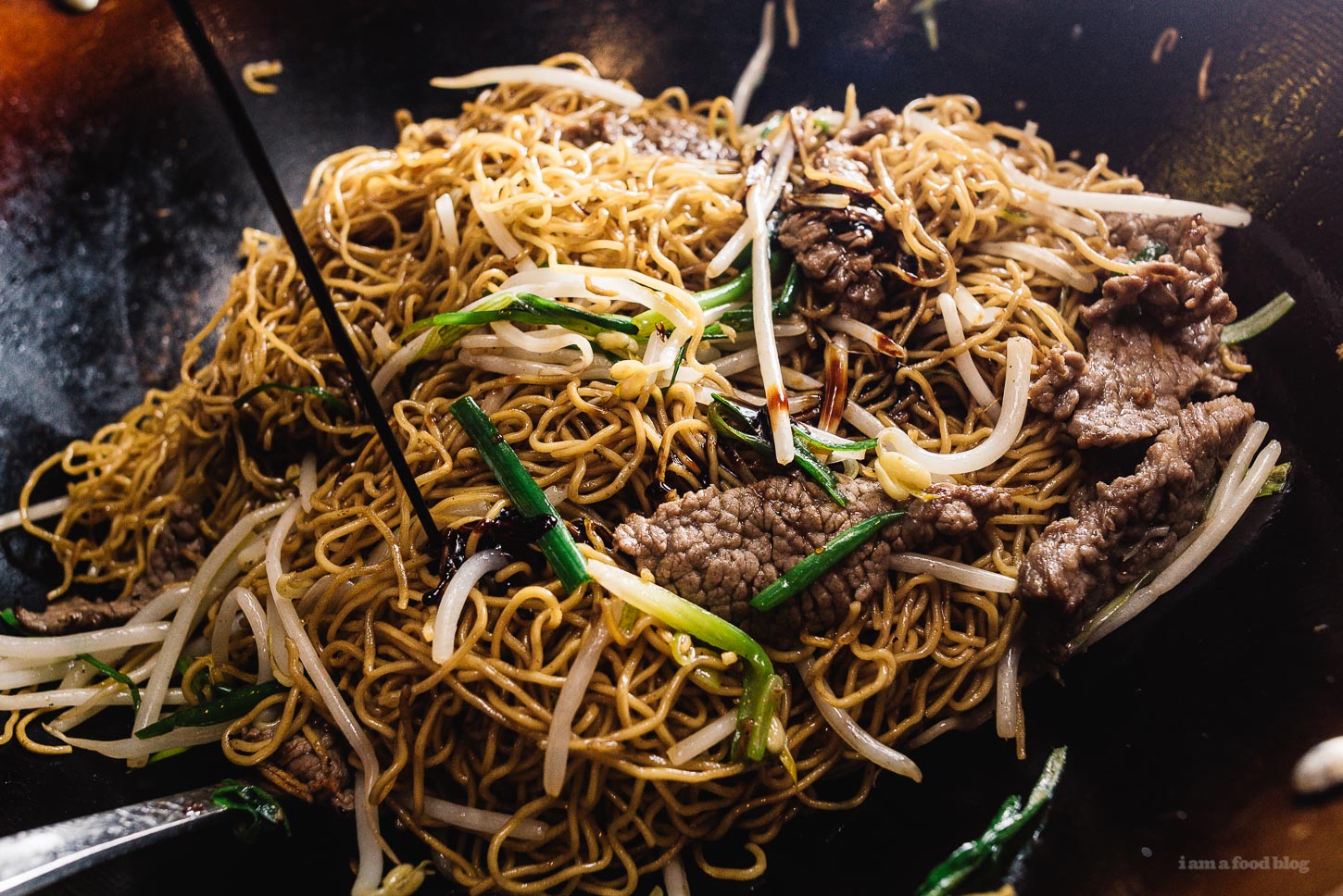 Easy Soy Sauce Chow Mein Recipe | www.iamafoodblog.com