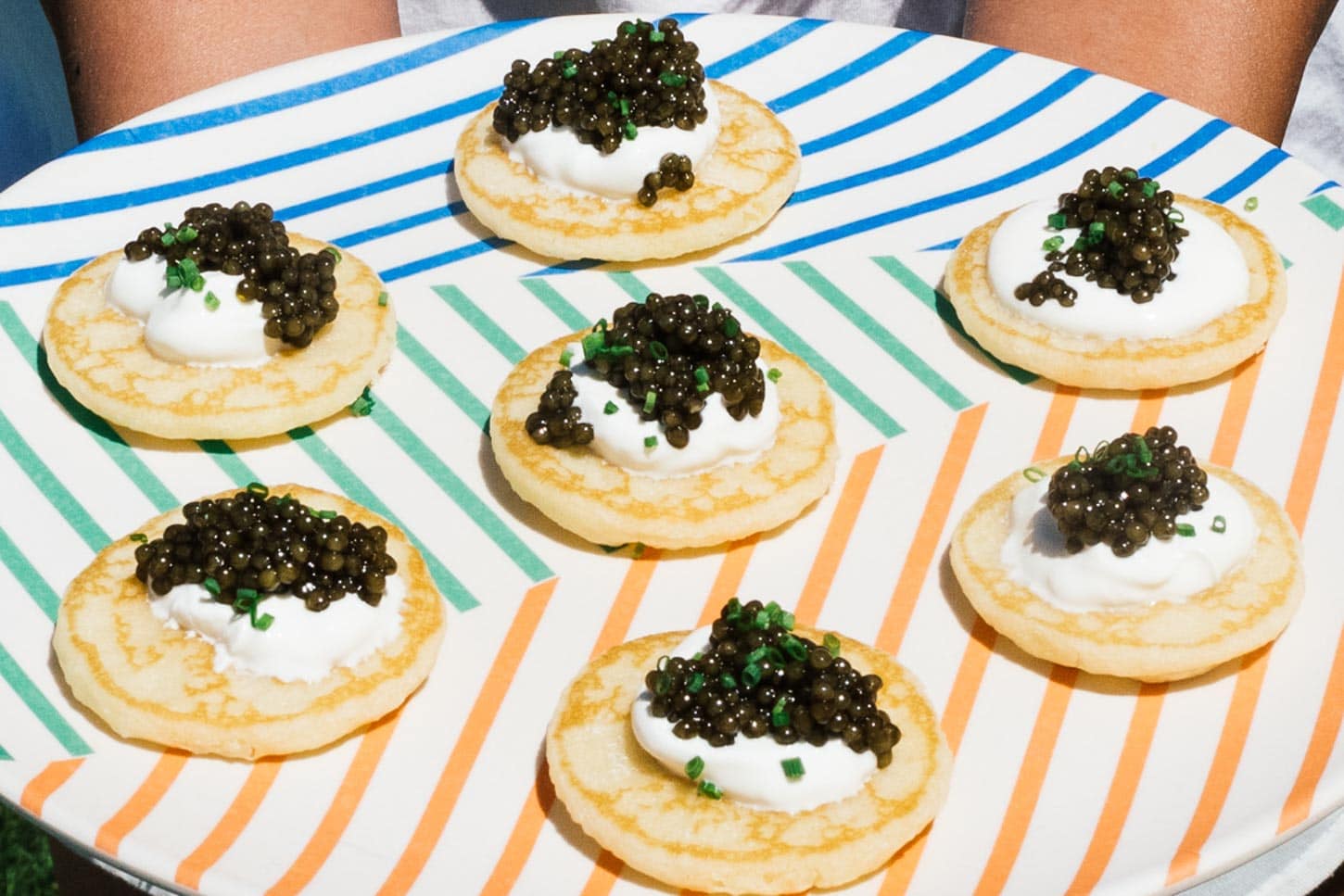 caviar on blini | www.iamafoodblog.com
