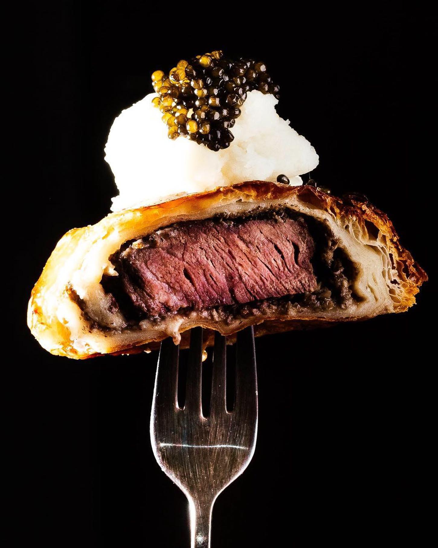 beef wellington with caviar | www.iamafoodblog.com