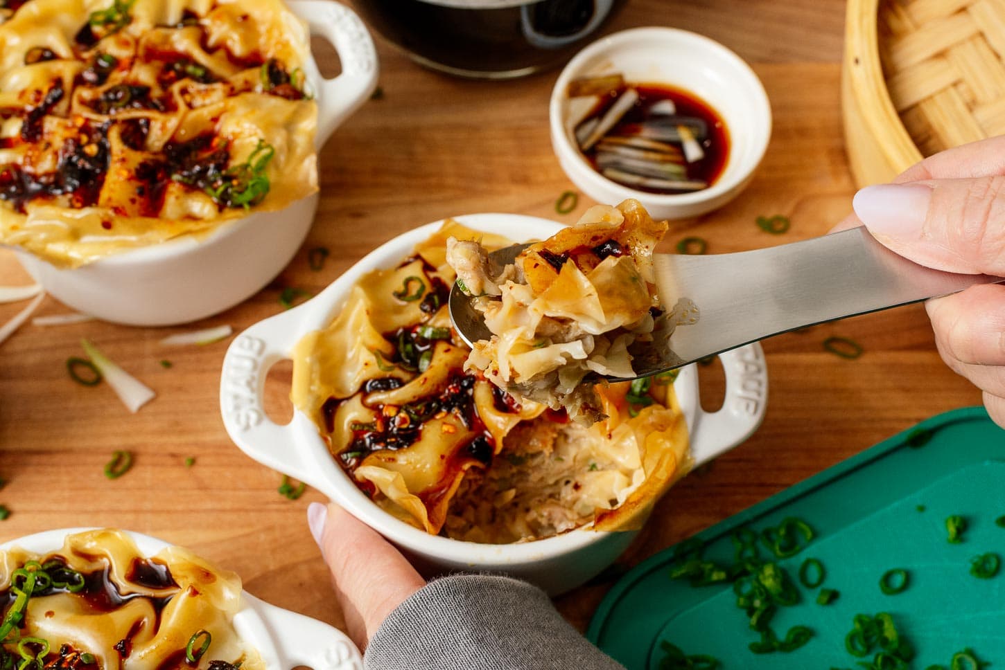 Tiktok soup dumpling lasagna | www.iamafoodblog.com