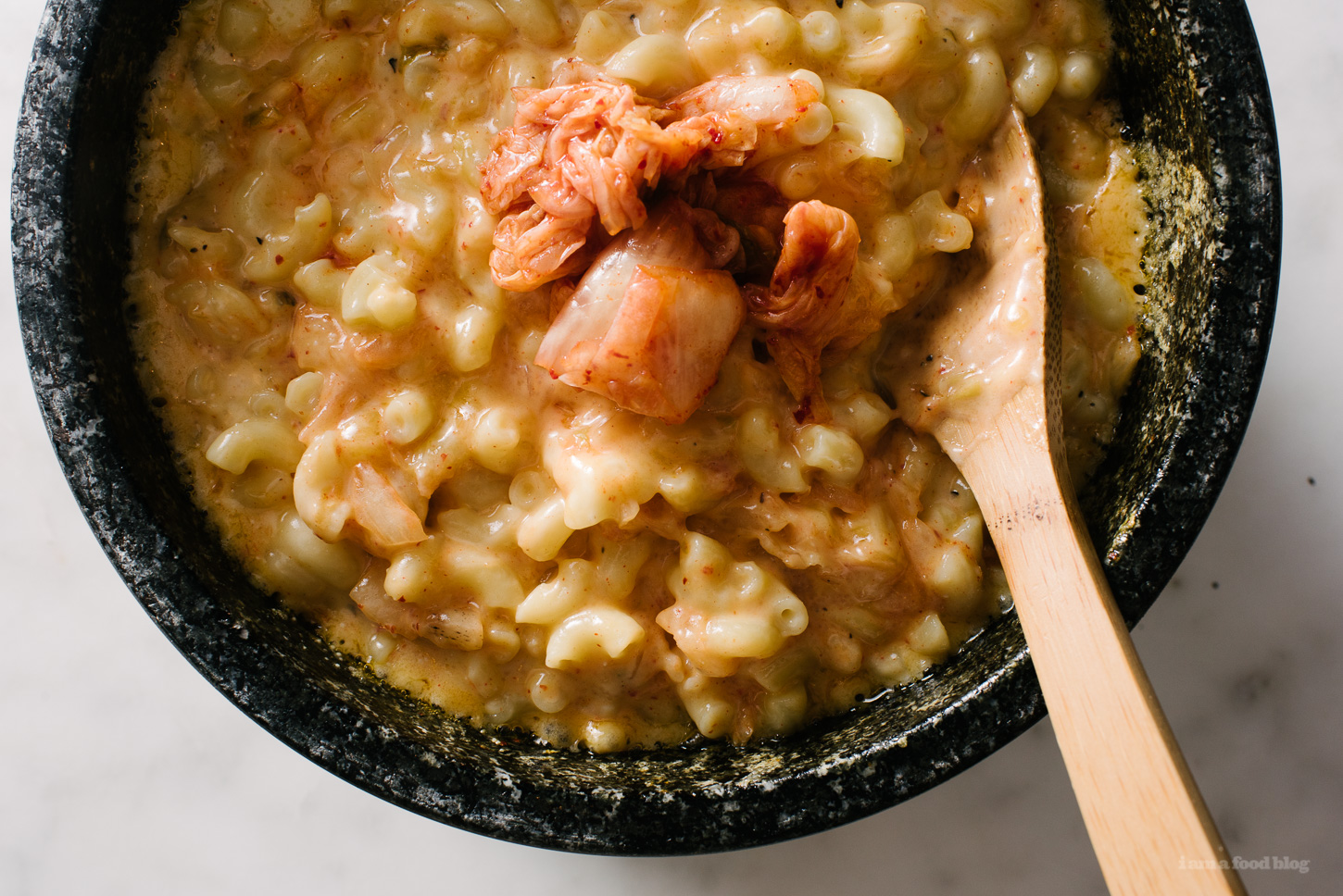 Mac and Kimcheese Dolsot Bibimbap