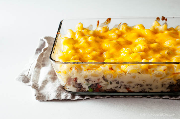 mac and cheese pie recipe - www.iamafoodblog.com