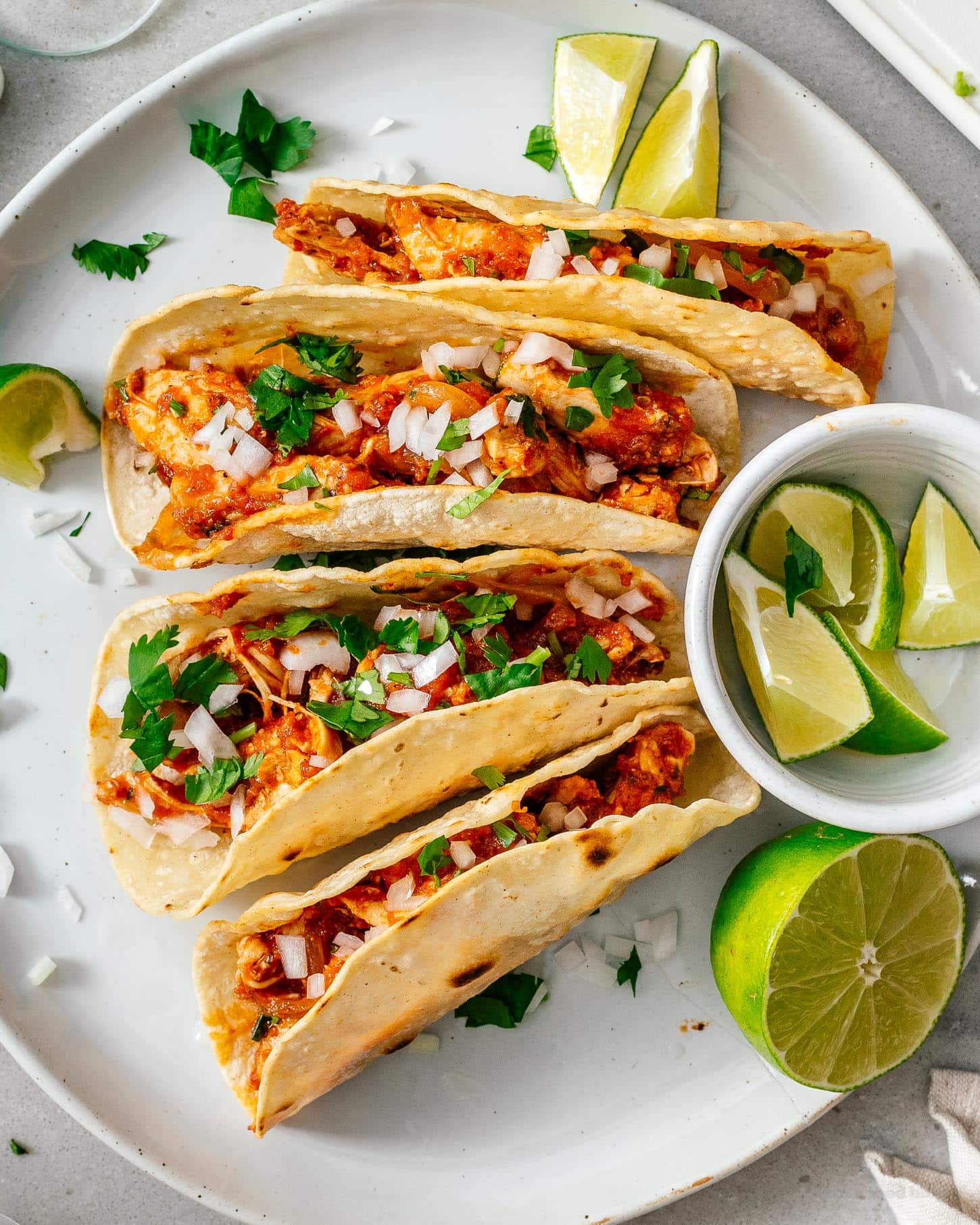 Chicken Tinga tacos | www.iamafoodblog.com