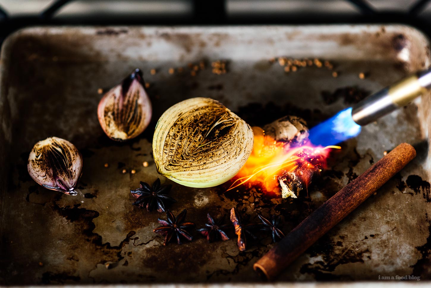 Charring spices for pho | www.iamafoodblog.com