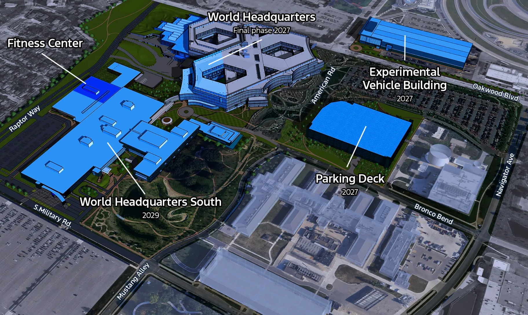 Ford Renames Roads at Carroll Shelby Way Campus