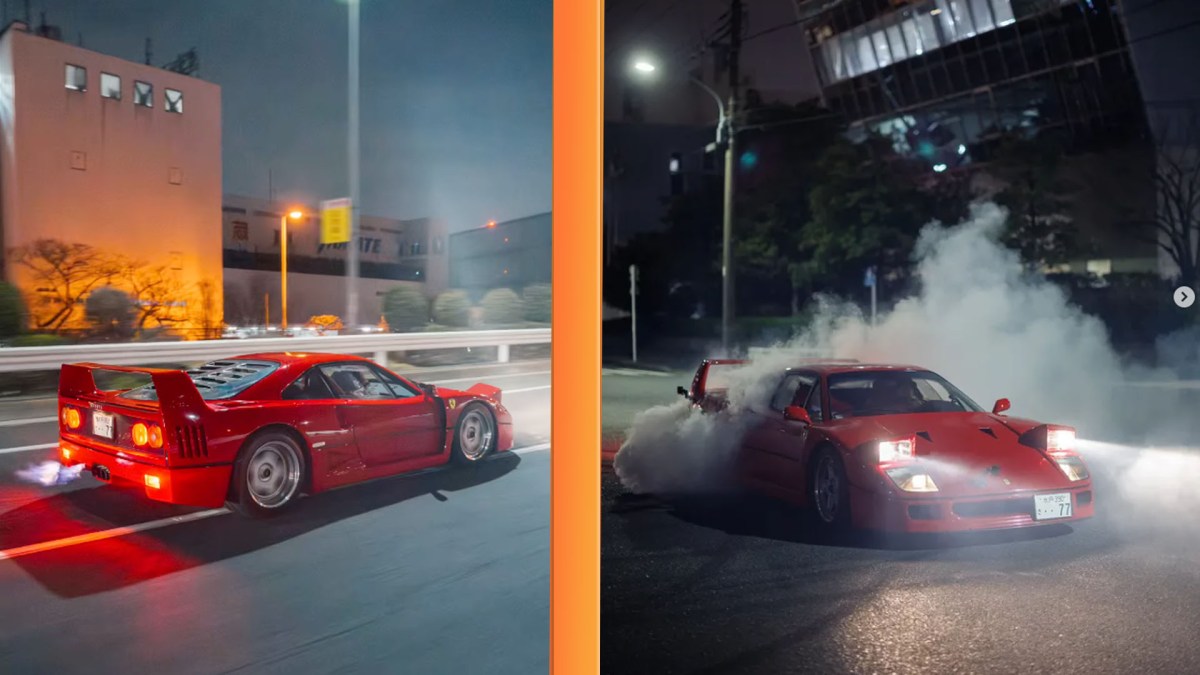 Lewis Hamilton Showcases a Ferrari F40 in His Newest 'Tokyo Drift' Clip