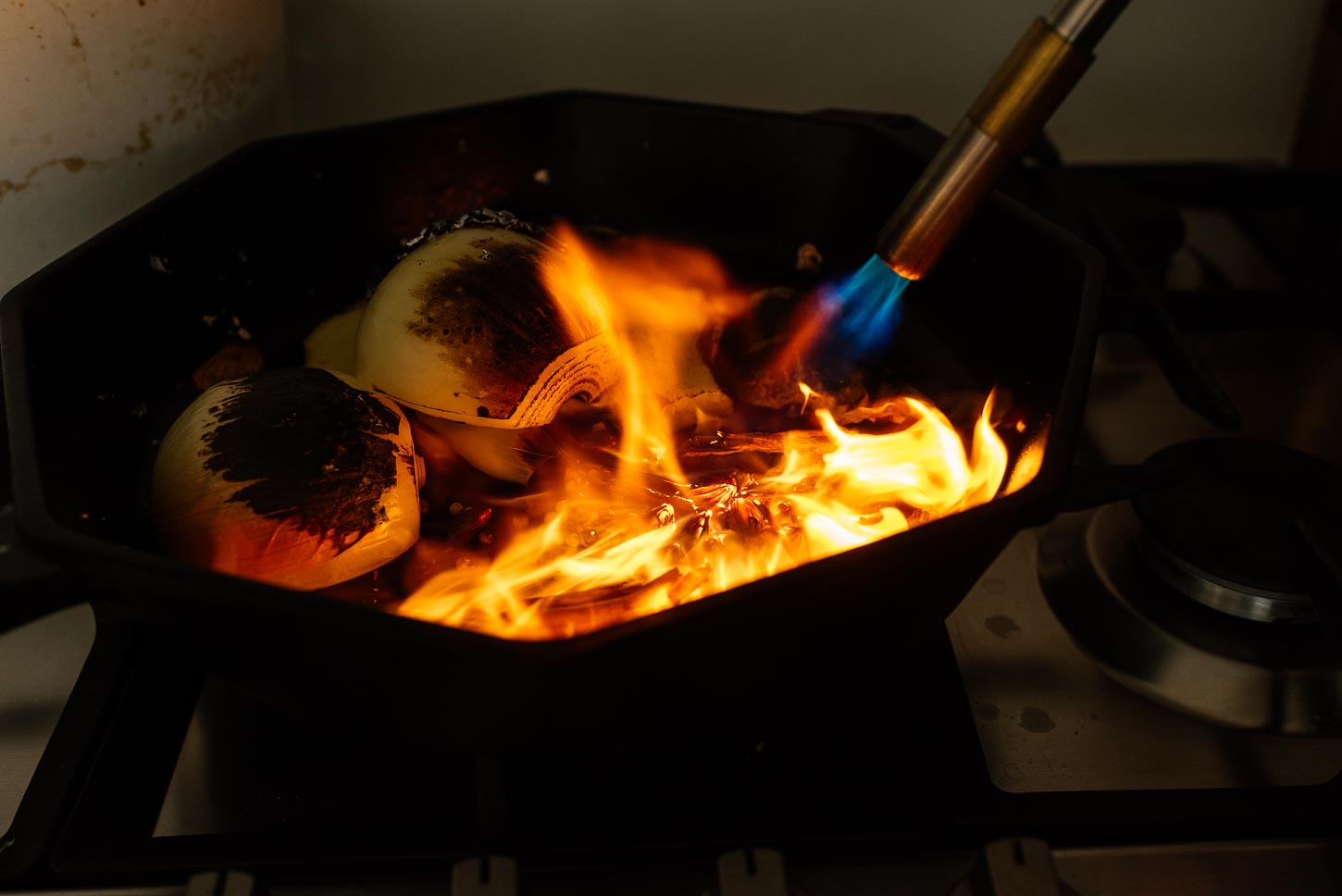 charring pho spices | www.iamafoodblog.com