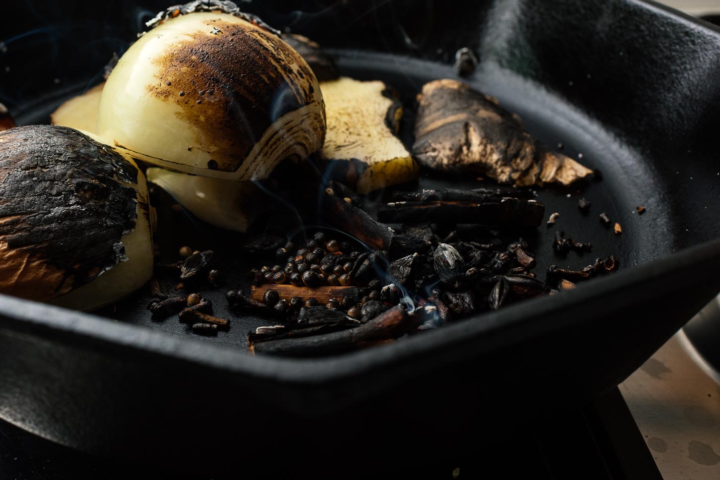 Charred aromatics for pho | www.iamafoodblog.com