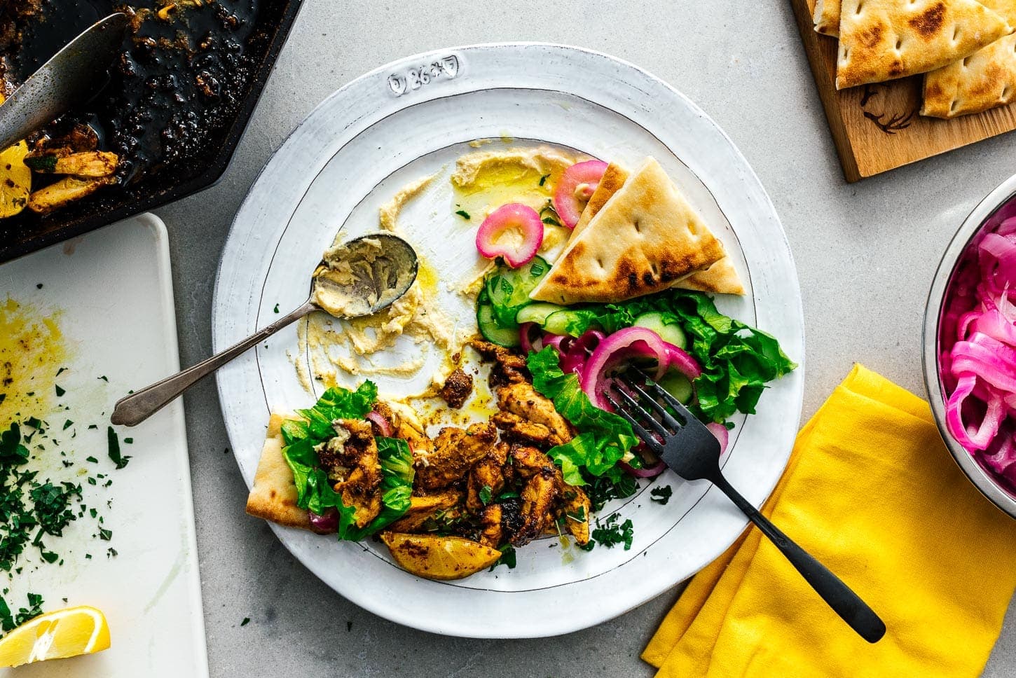 shawarma, eaten | www.iamafoodblog.com