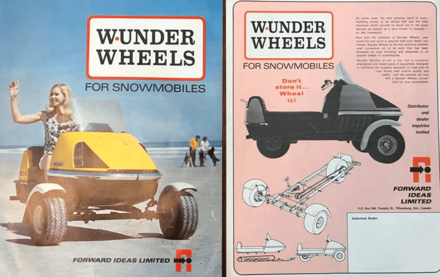 Snowmobile Modification Kits from the 1970s: Changing Sleds into Tricycles