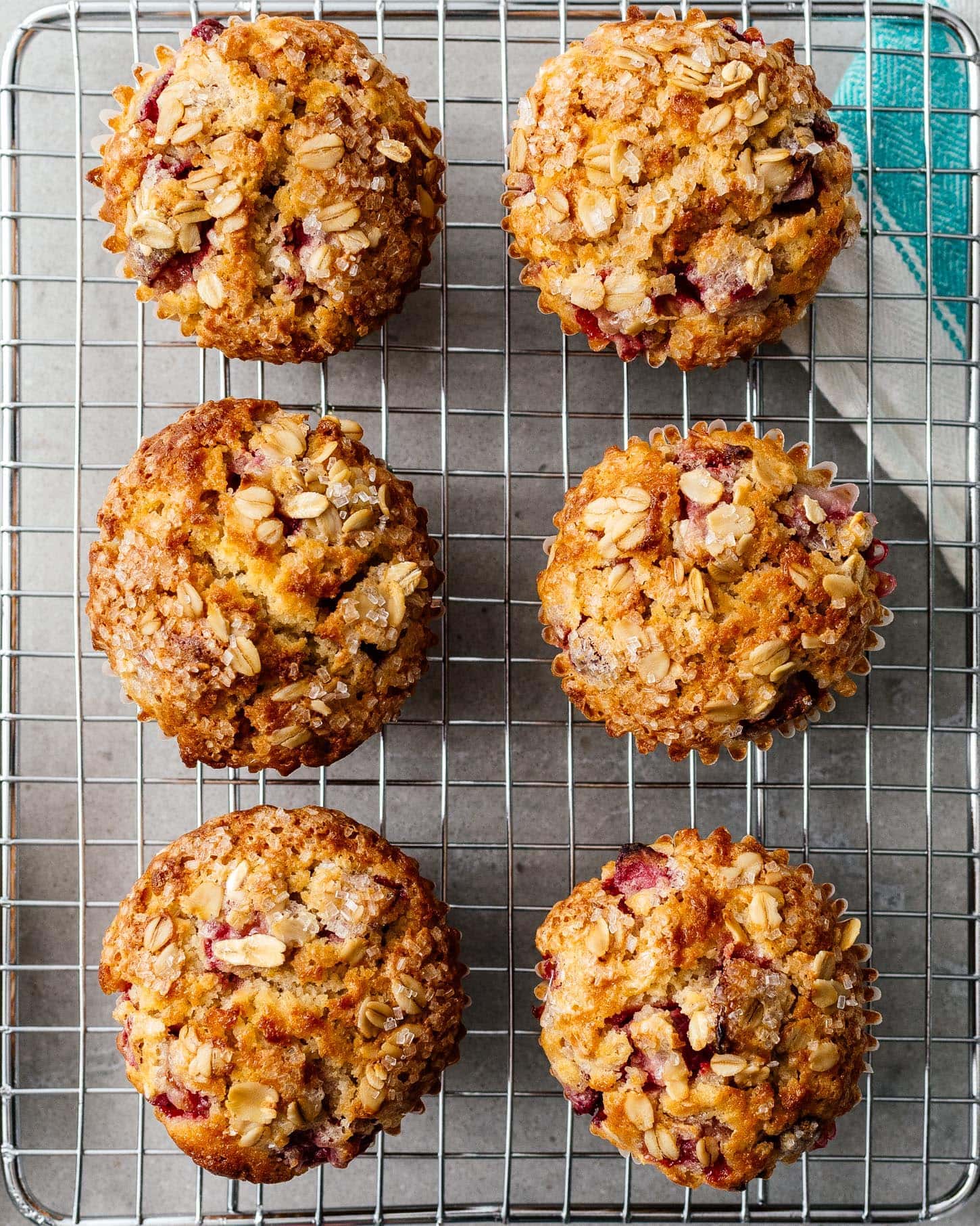 strawberry oatmeal muffins | www.iamafoodblog.com