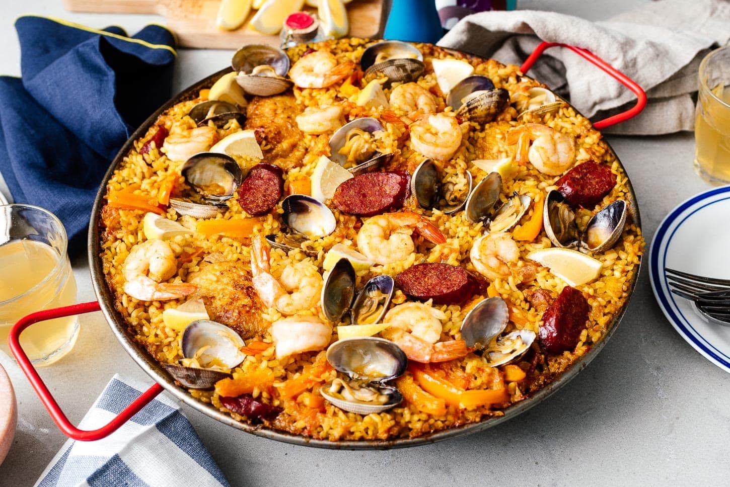 This easy Paella recipe is a perfect weekend project