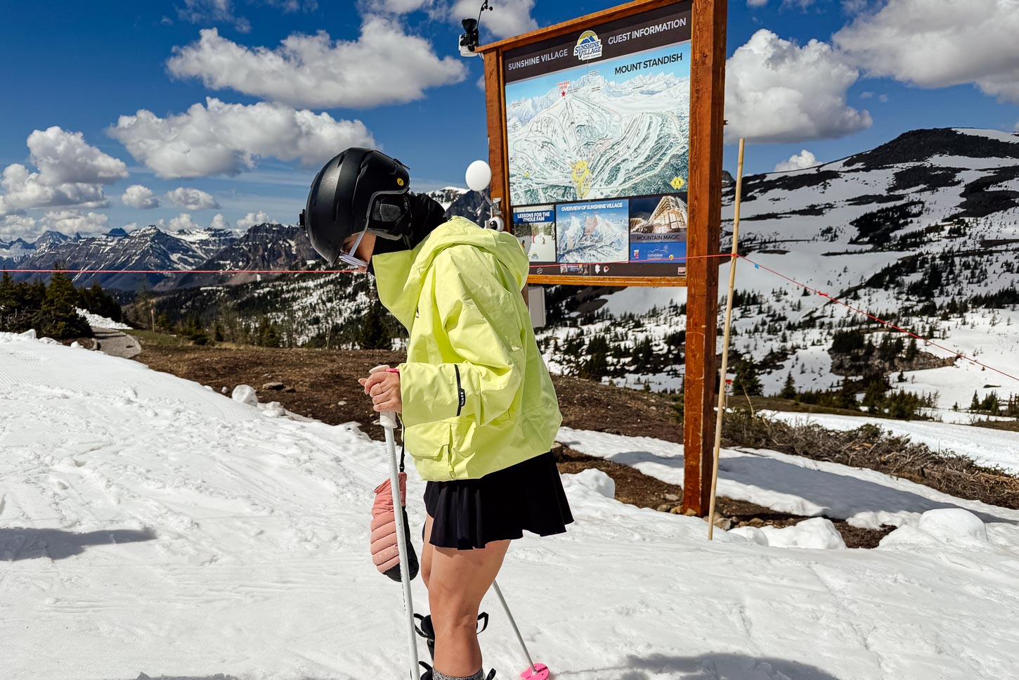 summer skiing at banff sunshine village | www.iamafoodblog.com