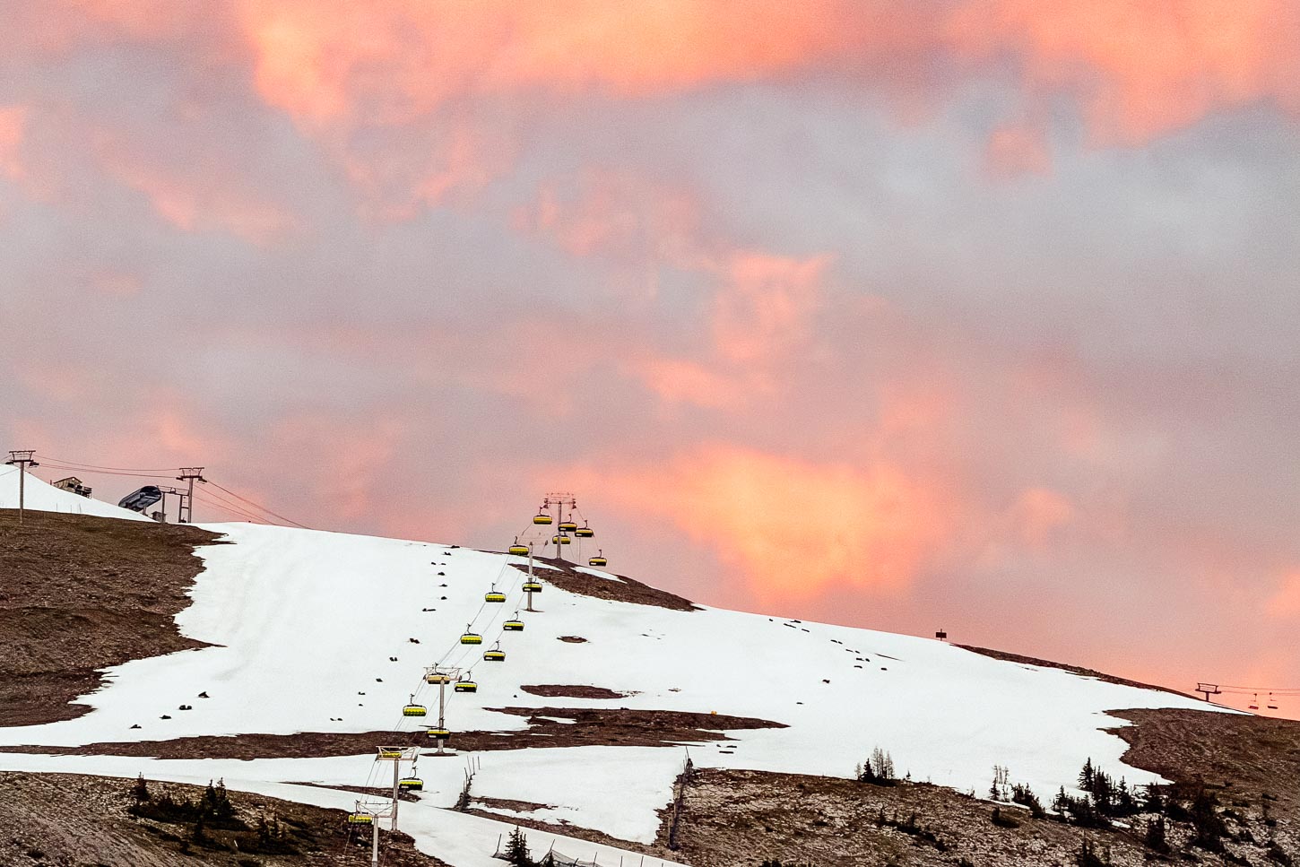 sunset at sunshine village | www.iamafoodblog.com