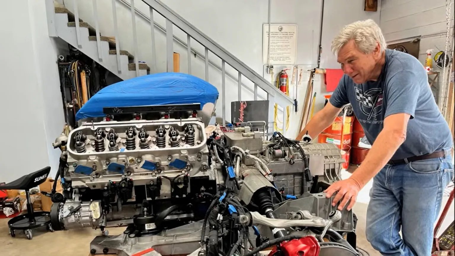 World’s First 8.1L Big Block C8 Corvette Unveils on the Freeway