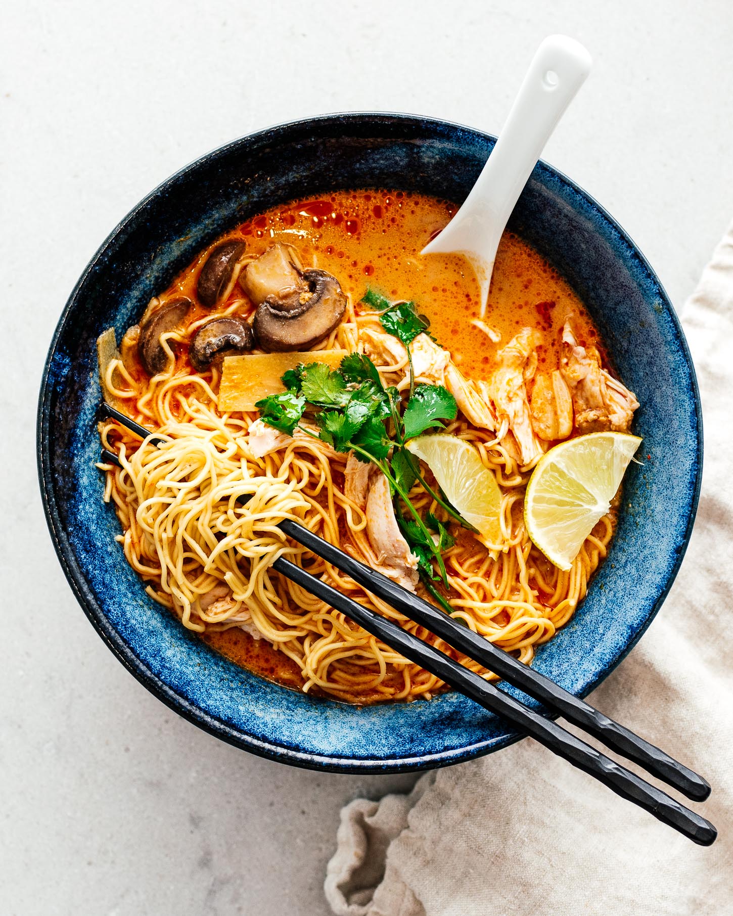 15 Minute Thai Red Curry Ramen Recipe | www.iamafoodblog.com
