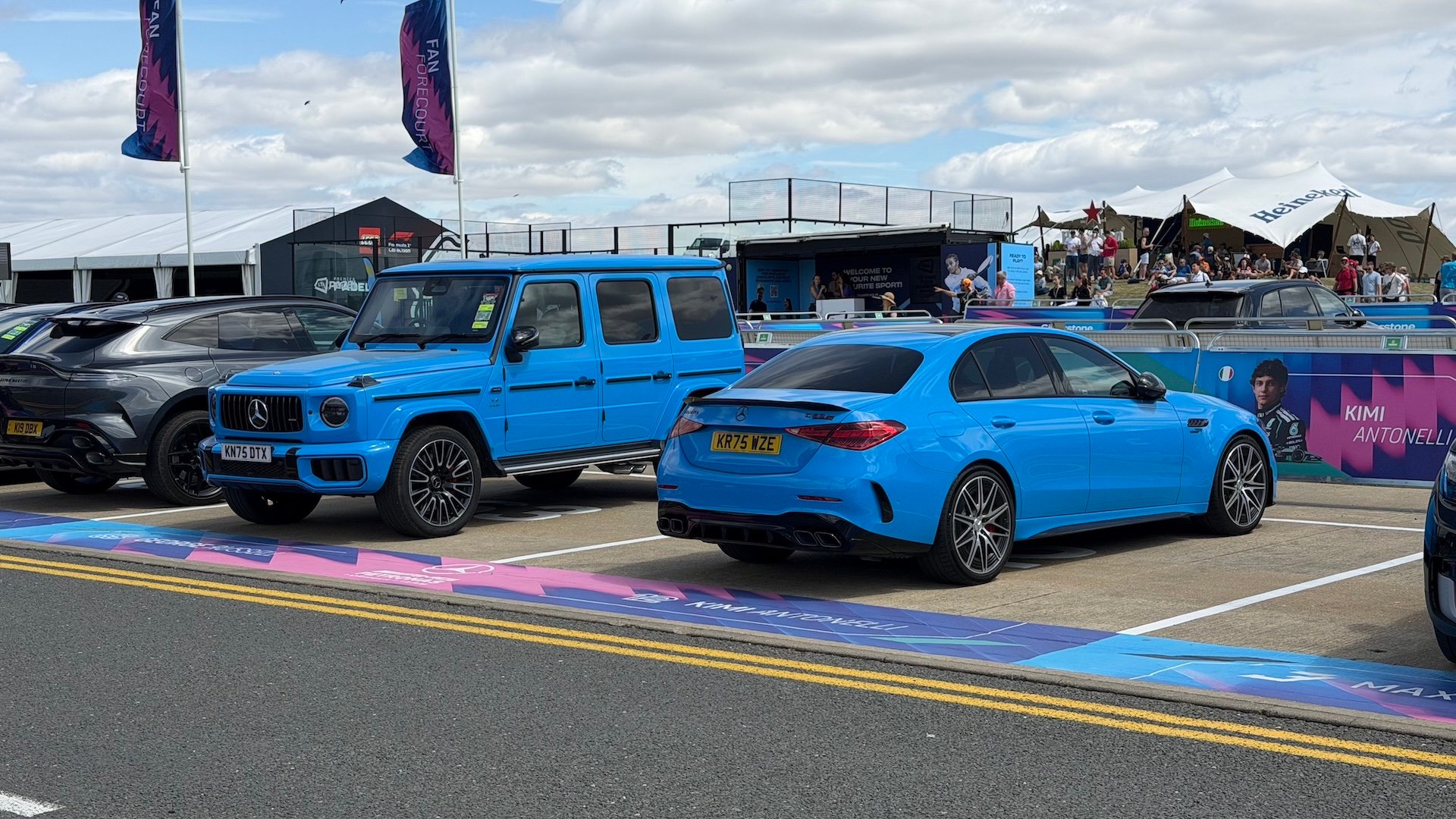 A Synopsis of the F1 Pilots' Parking Zone at Silverstone