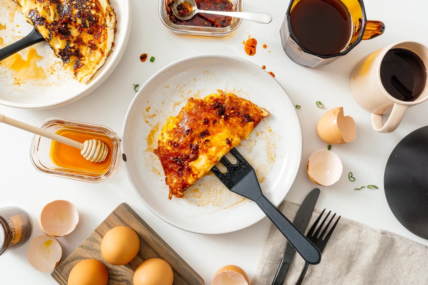 hot honey cheese eggs | www.iamafoodblog.com
