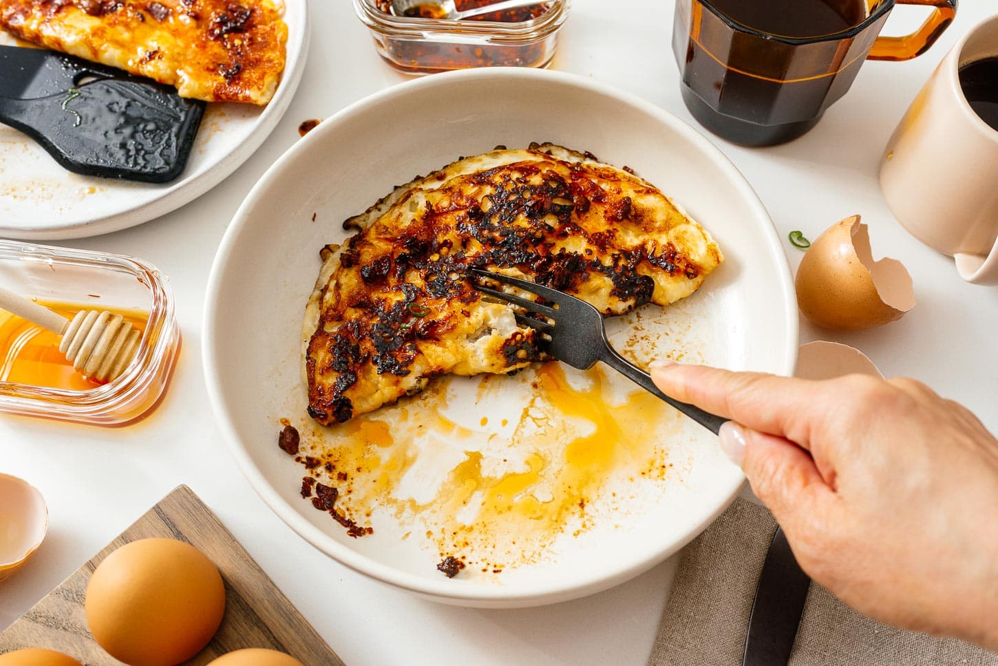 hot honey cheese eggs | www.iamafoodblog.com