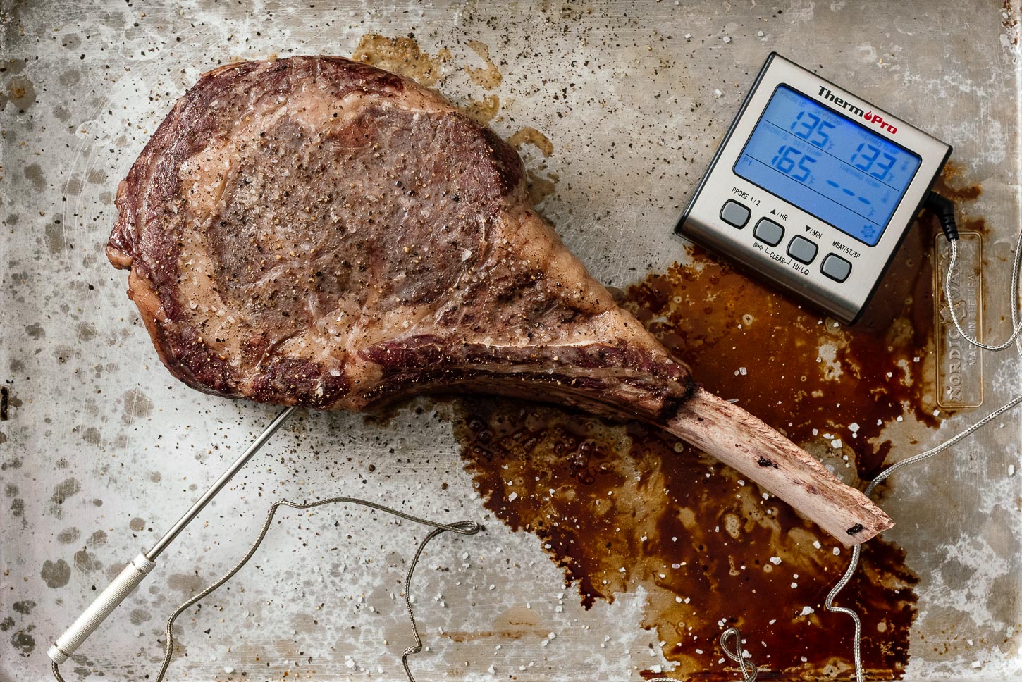 reverse seared tomahawk steak | www.iamafoodblog.com