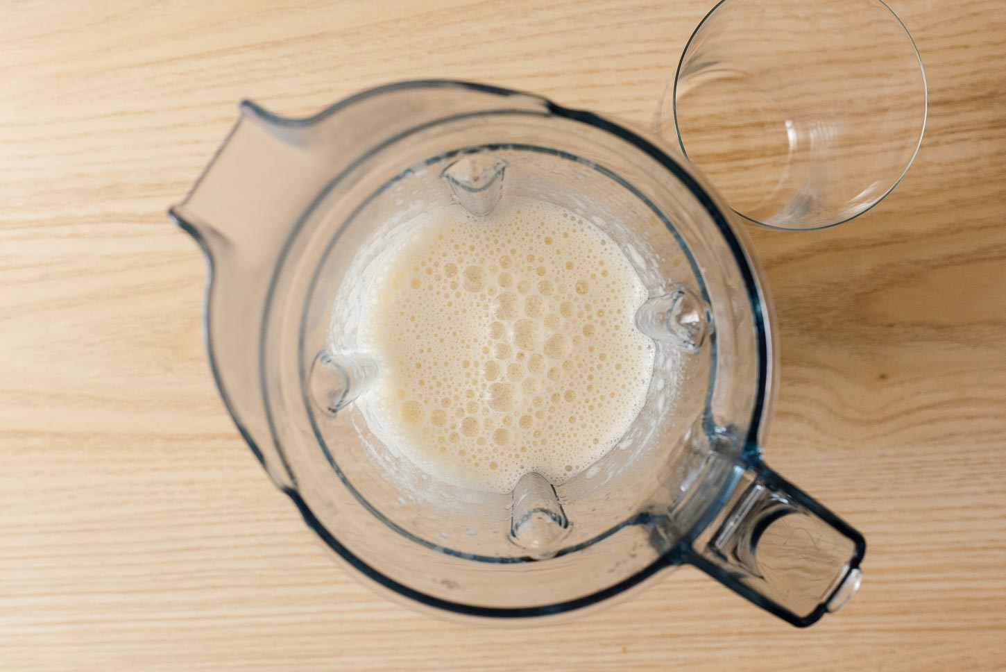 blended banana and milk | www.iamafoodblog.com