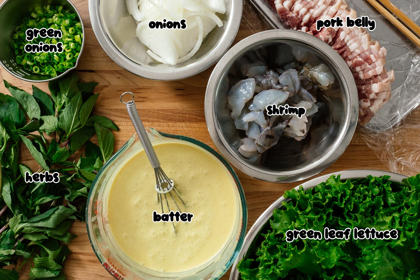 banh xeo ingredients | www.iamafoodblog.com