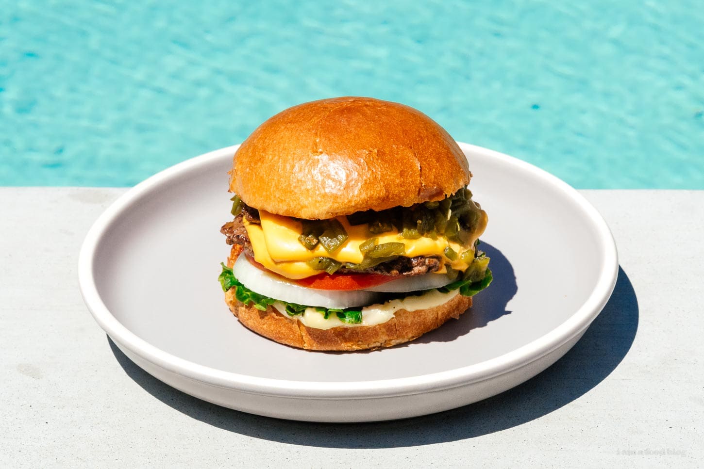 hatch chile cheeseburger | www.iamafoodblog.com