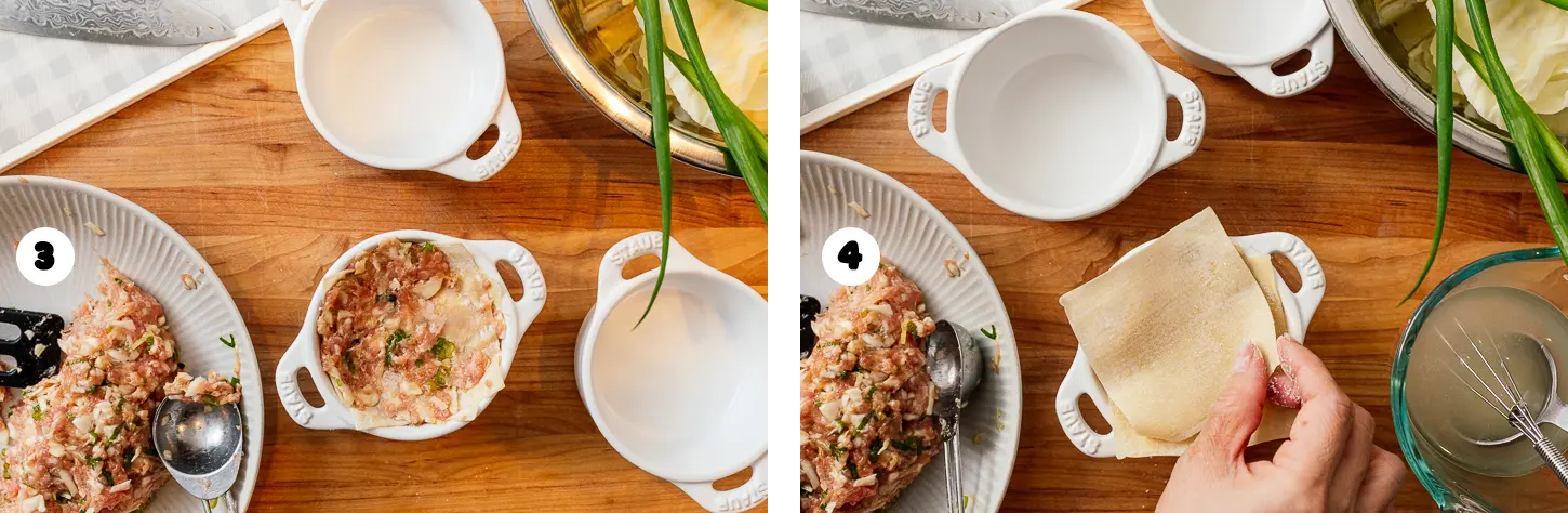blanket dumplings how to steps 3 and 4 | www.iamafoodblog.com