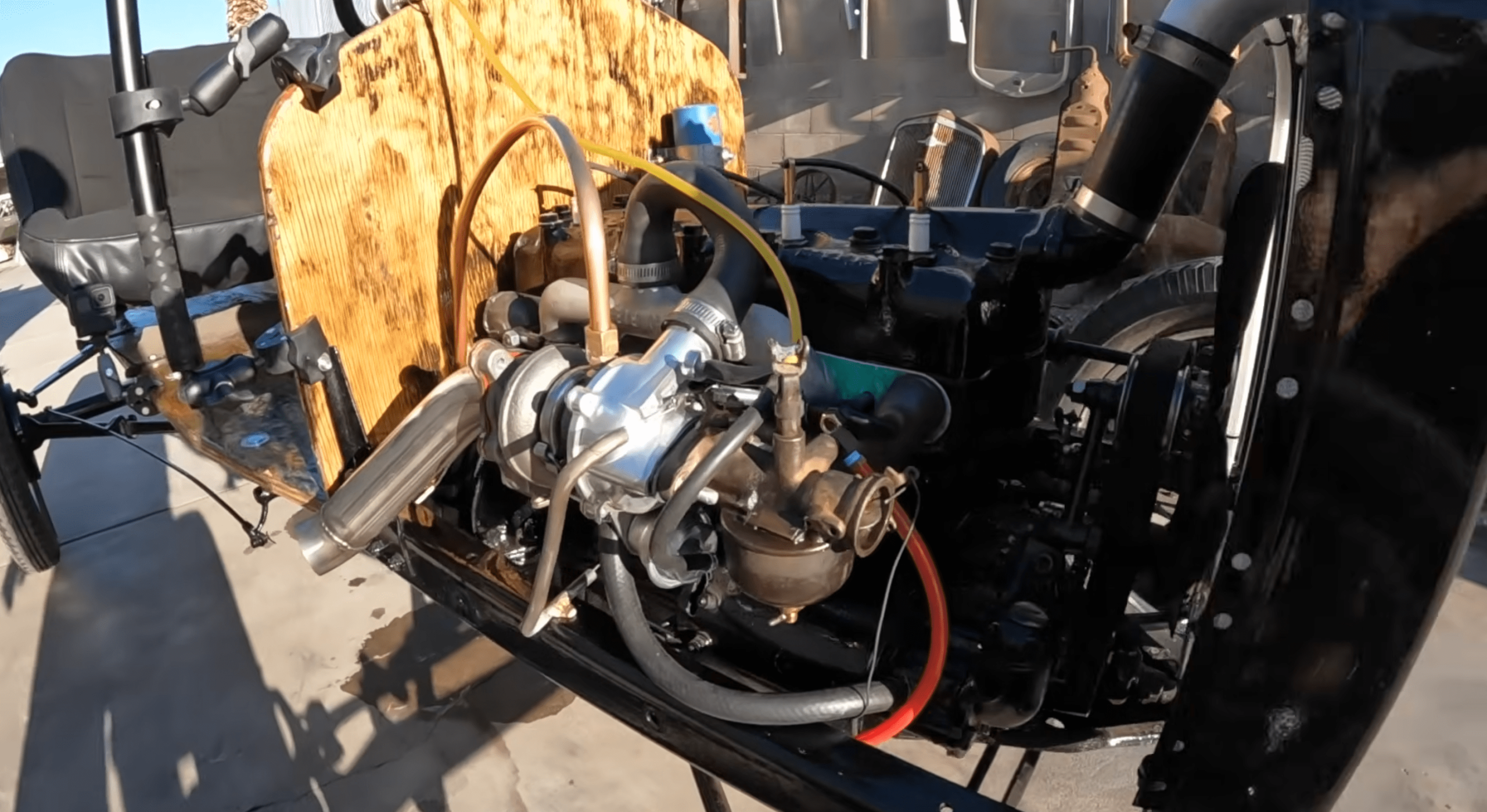 Assessing the Efficiency of a Turbocharged Century-Old Ford Model T Engine