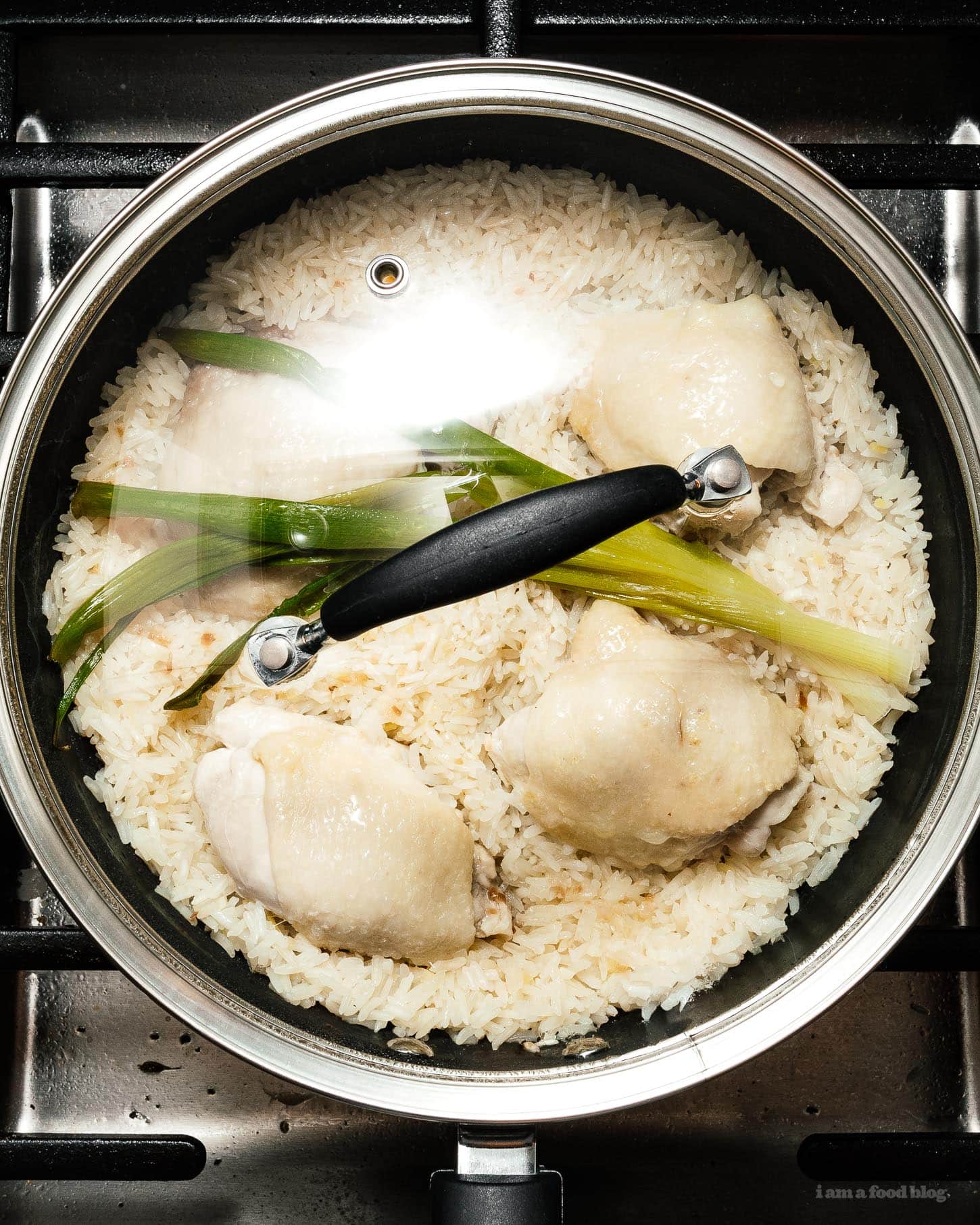 easy one-pot hainanese chicken rice | www.iamafoodblog.com