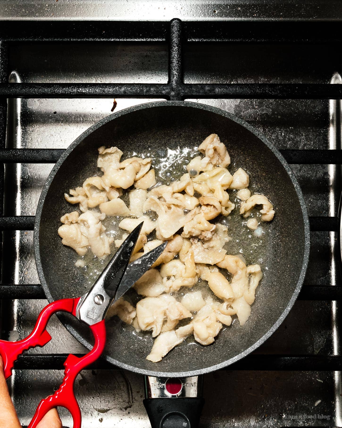 preparing to render chicken fat | www.iamafoodblog.com