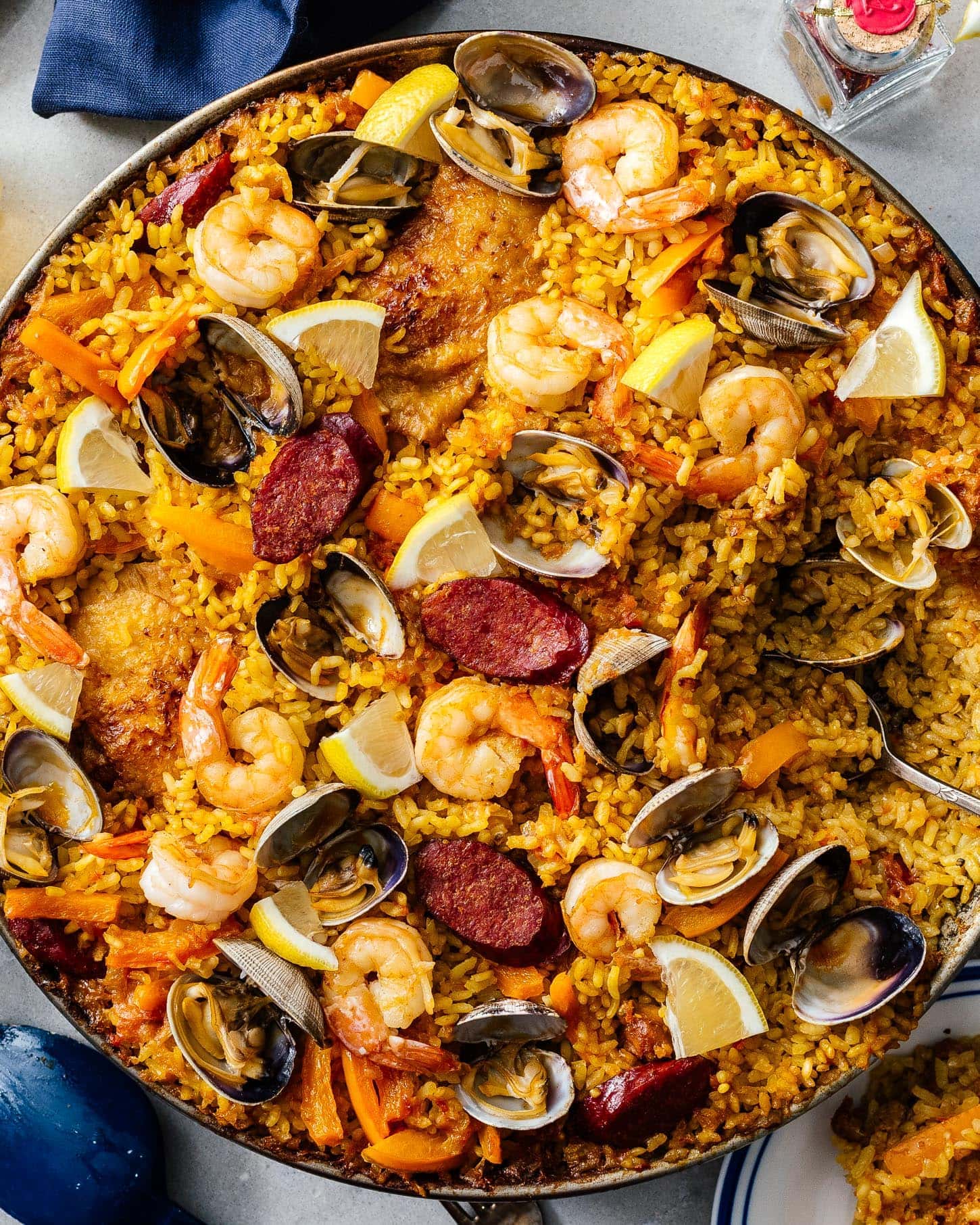 This easy Paella recipe is a perfect weekend project