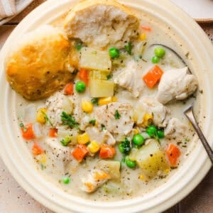 Healthy Chicken Pot Pie Soup
