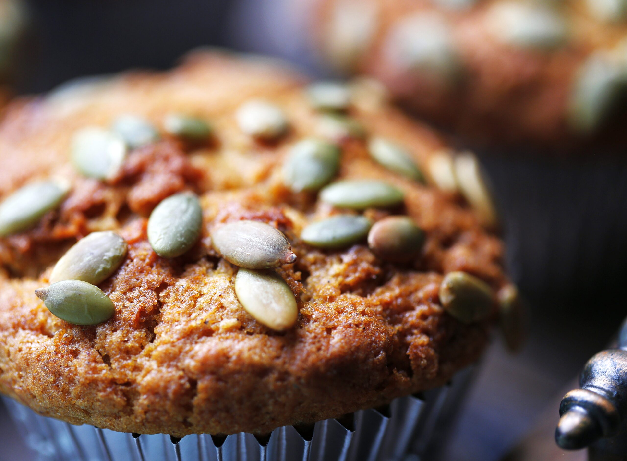 Pumpkin, pecan and pepita muffins: goodness in difficult times