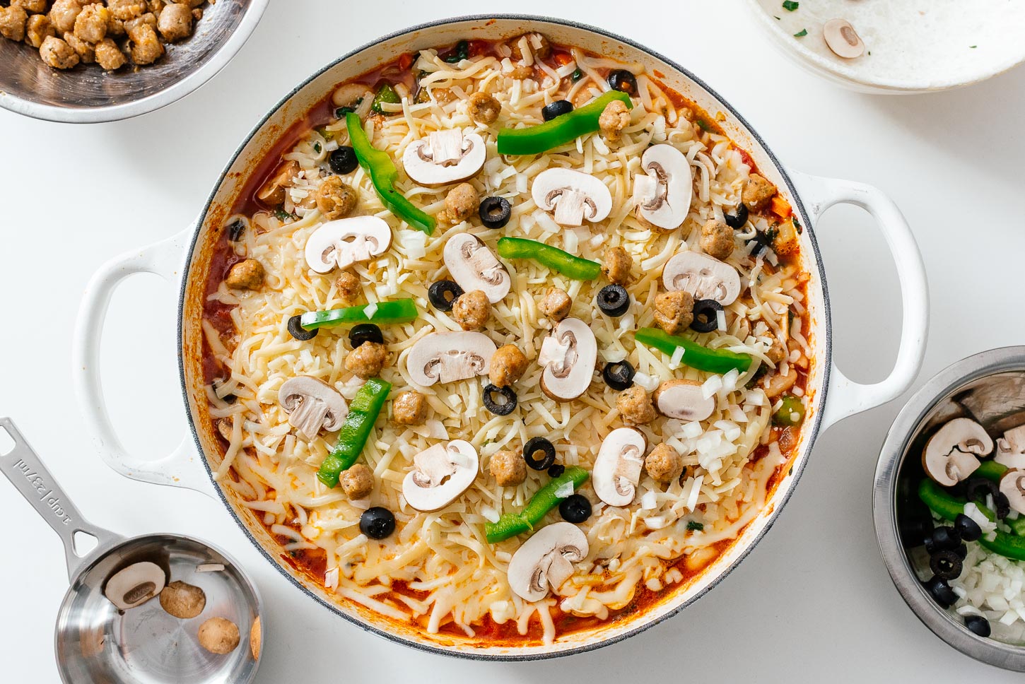 pizza beans ready to bake