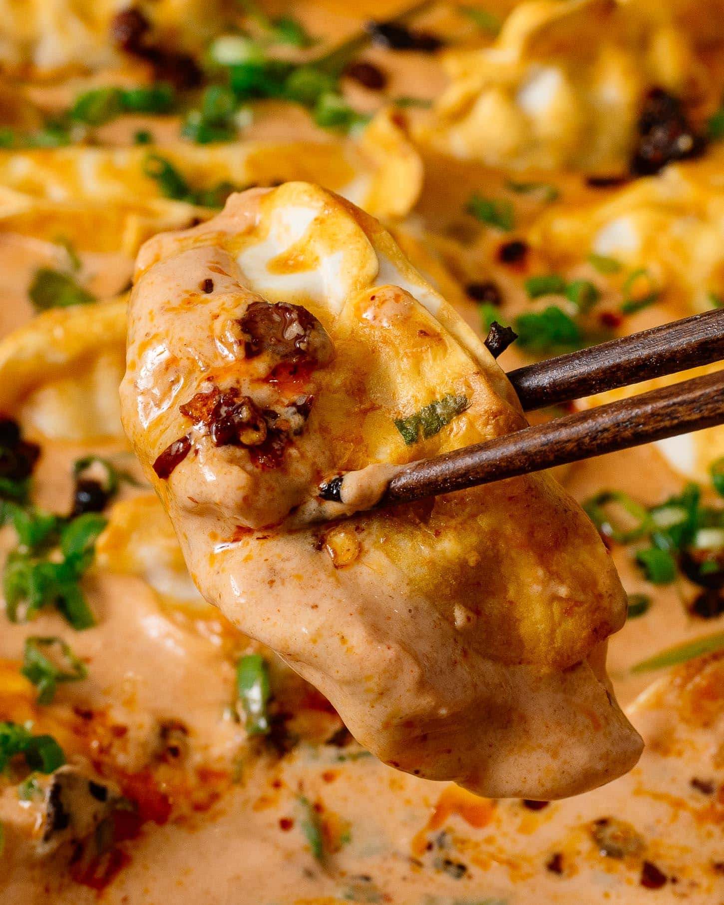 Close Up of Trader Joe's Dumpling Bake
