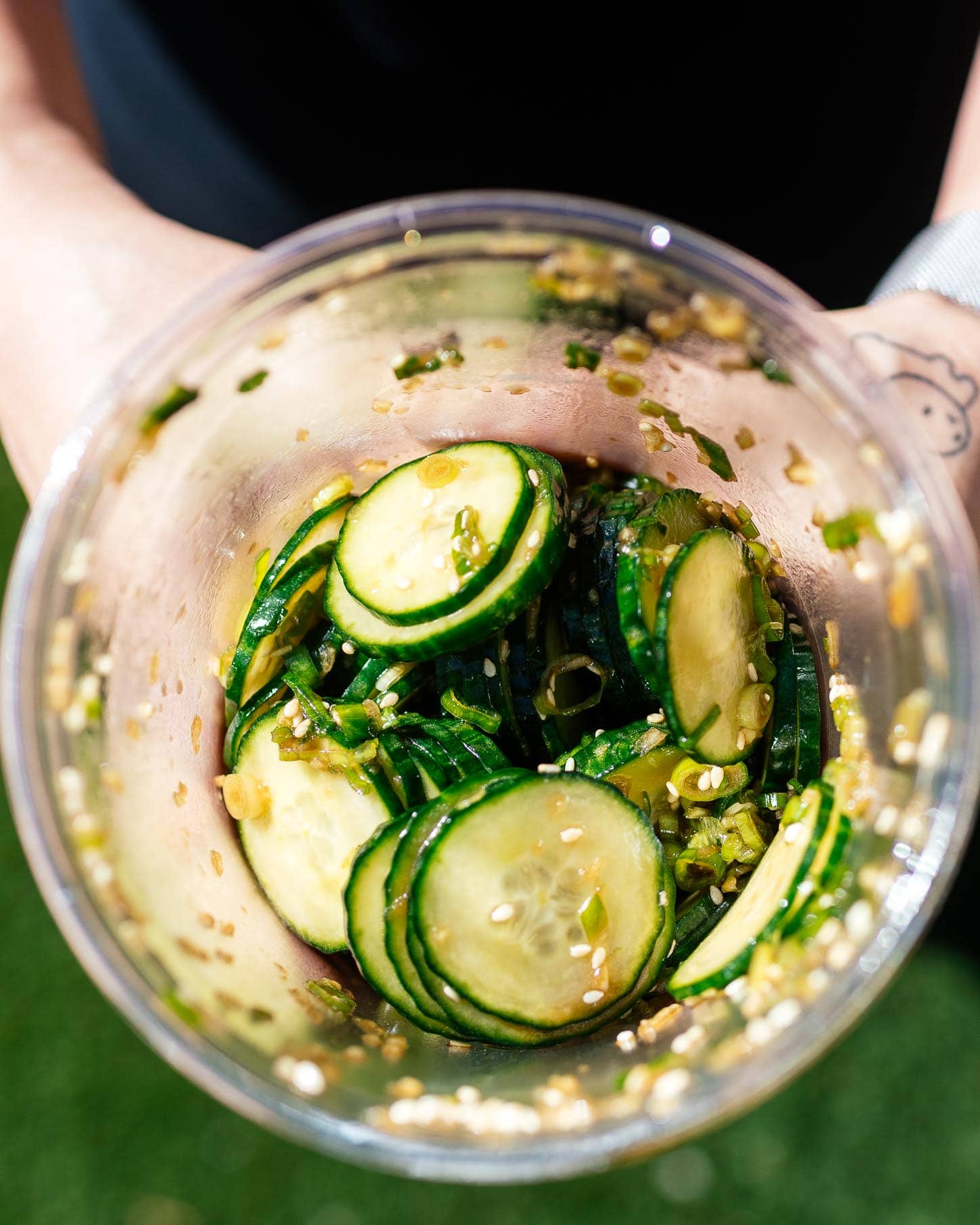tiktok cucumber salad